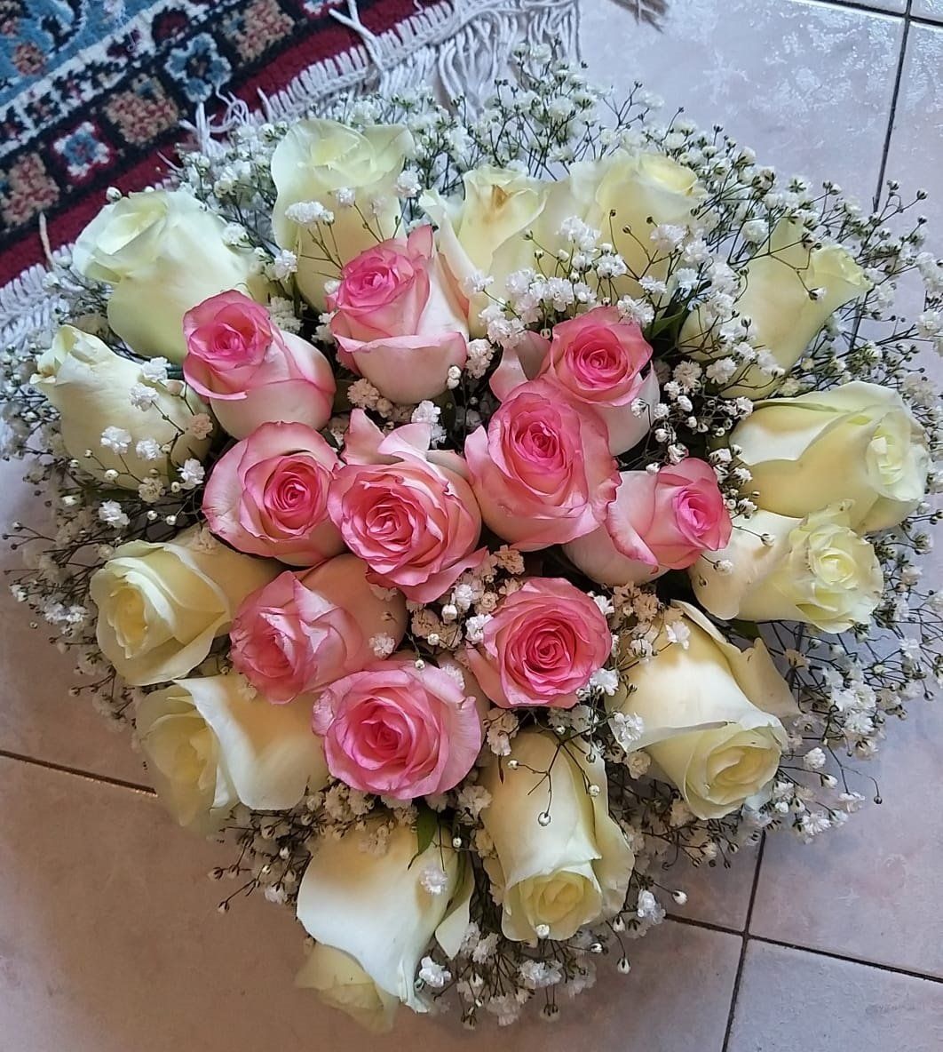 bouquet rose bianche