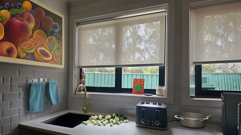 Roller Blinds in Kitchen -- Blinds & Curtains in Canberra, ACT