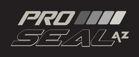 A logo for pro iii seal az on a black background