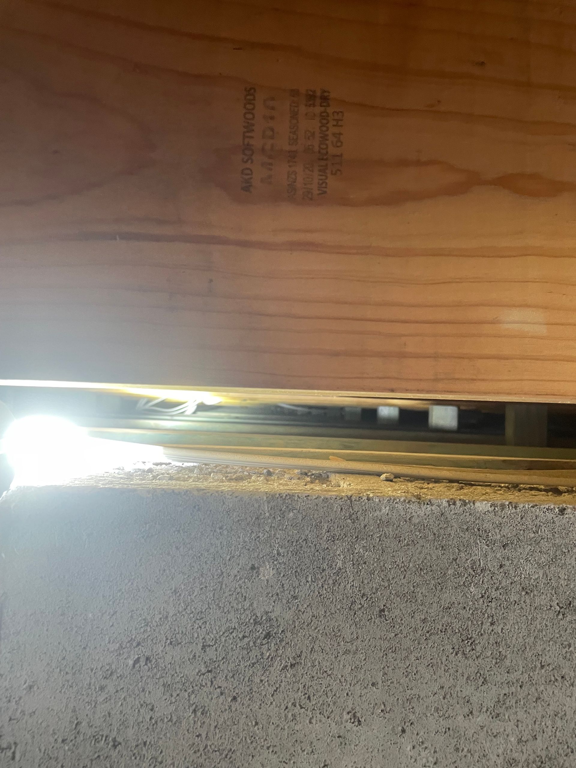 Wooden Beam Above a Concrete Surface — NatureWise Pest Control In Port Macquarie, NSW