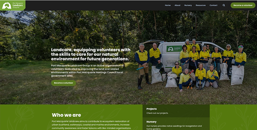 Landcare Team Posing With Bags of Waste in Front of a Van — NatureWise Pest Control In Port Macquarie, NSW