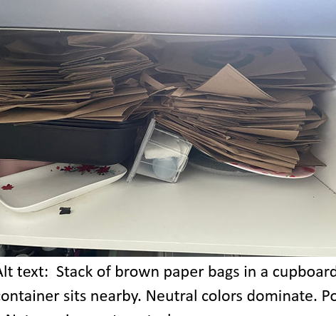 Brown Paper Bags Stacked in a Cluttered Cupboard — NatureWise Pest Control In Port Macquarie, NSW