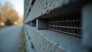 Close-up of a Concrete Wall With Rectangular Vents — NatureWise Pest Control In Port Macquarie, NSW