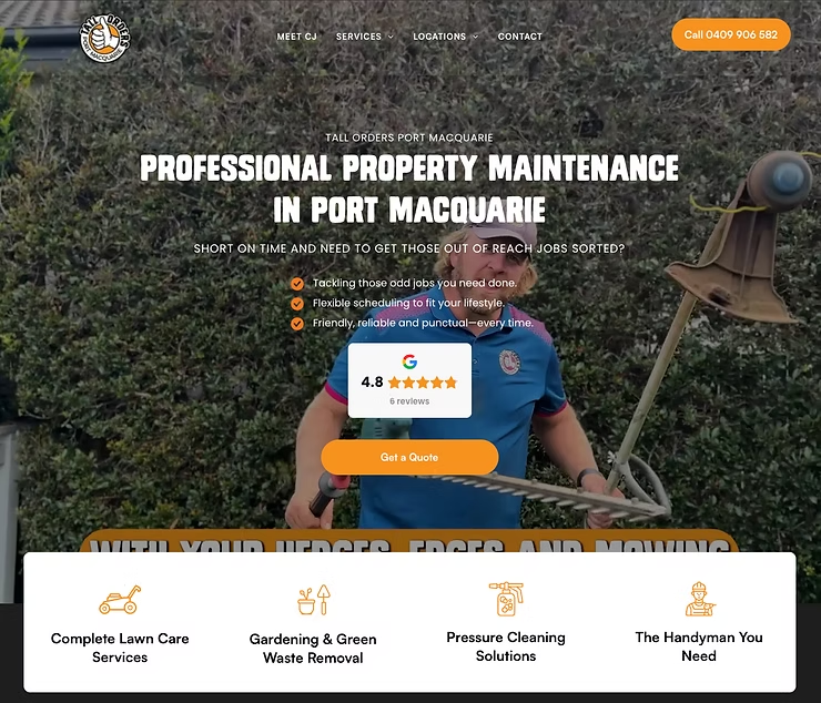 Man Holding a Gardening Tool in Port Macquarie — NatureWise Pest Control In Port Macquarie, NSW