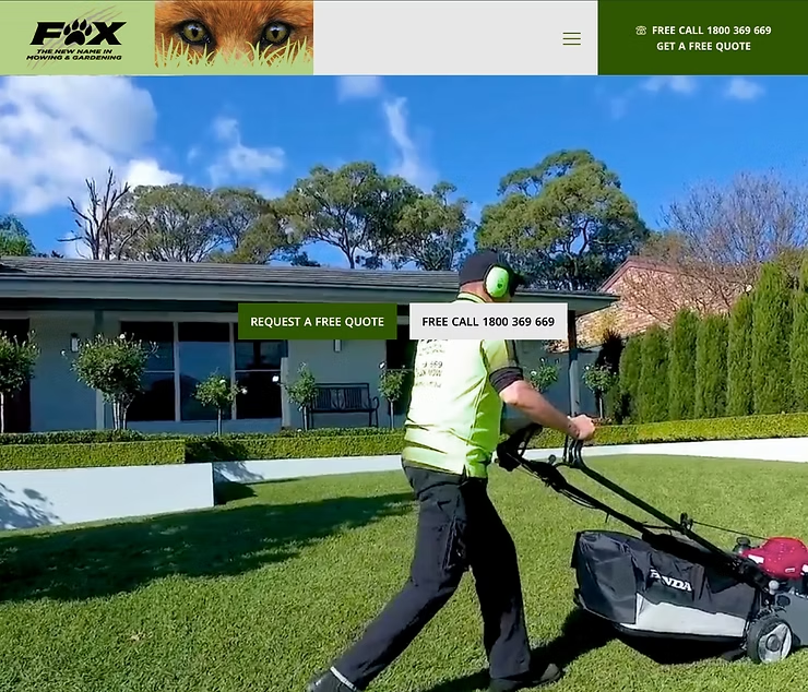 Man Mowing a Green Lawn in Front of a House — NatureWise Pest Control In Port Macquarie, NSW