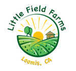 A logo for little field farms in loomis ca