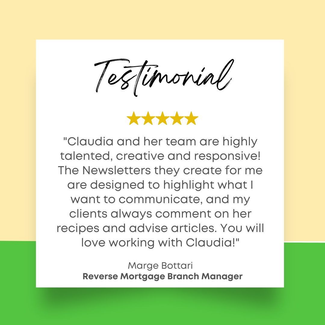 It is a testimonial from a reverse mortgage branch manager.