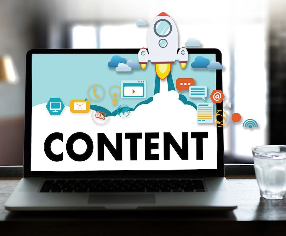 content on laptop content graphic on laptop