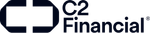 Logo for C2 Financial: a dark blue square-like design with 