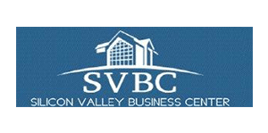 A blue logo for the silicon valley business center