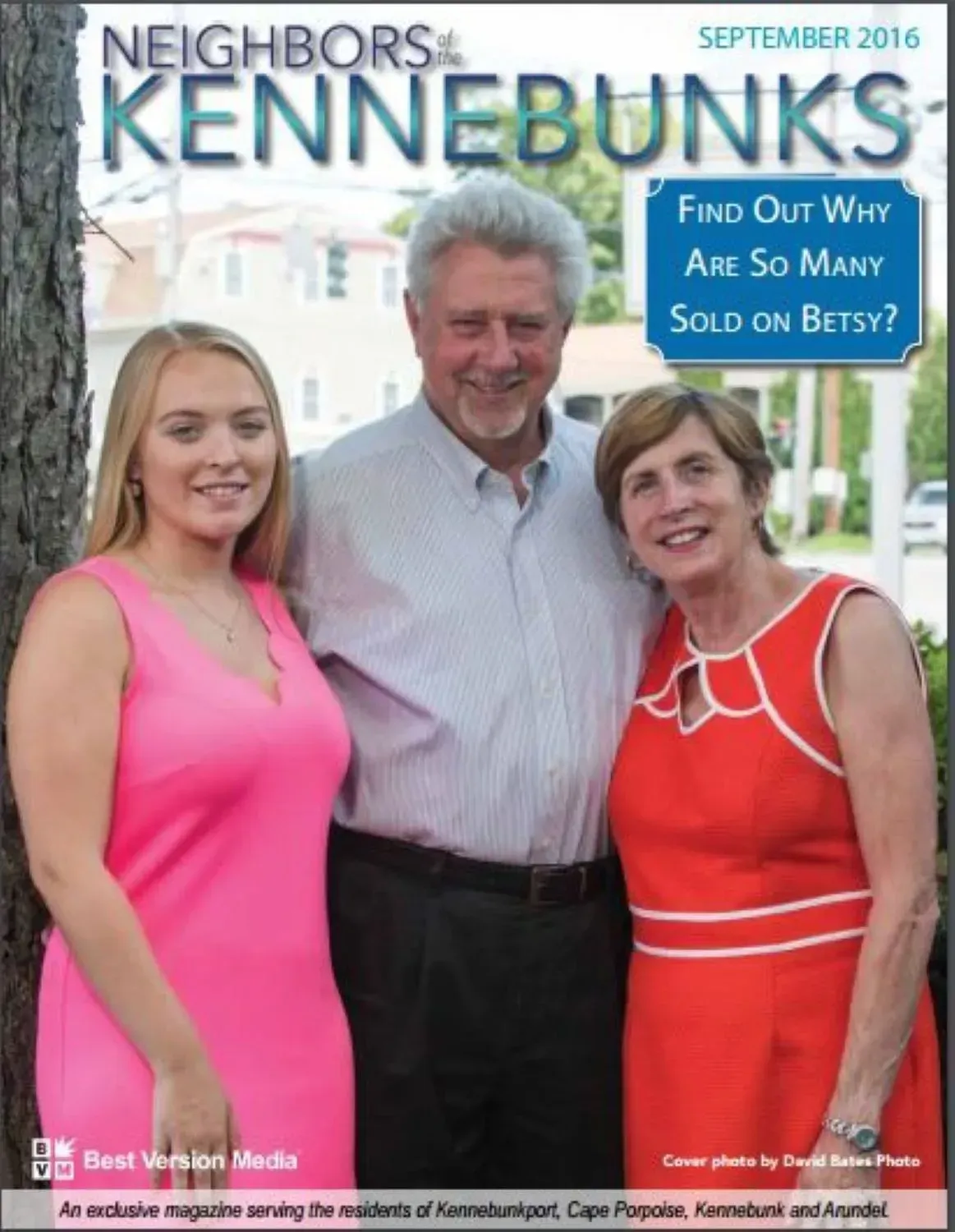 The cover of the september 2016 issue of neighbors kennebunks magazine
