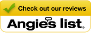 A yellow button that says `` check out our reviews angie 's list ''