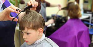 Kid Giving Haircut