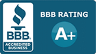 BBB Accredited Business Rating A+