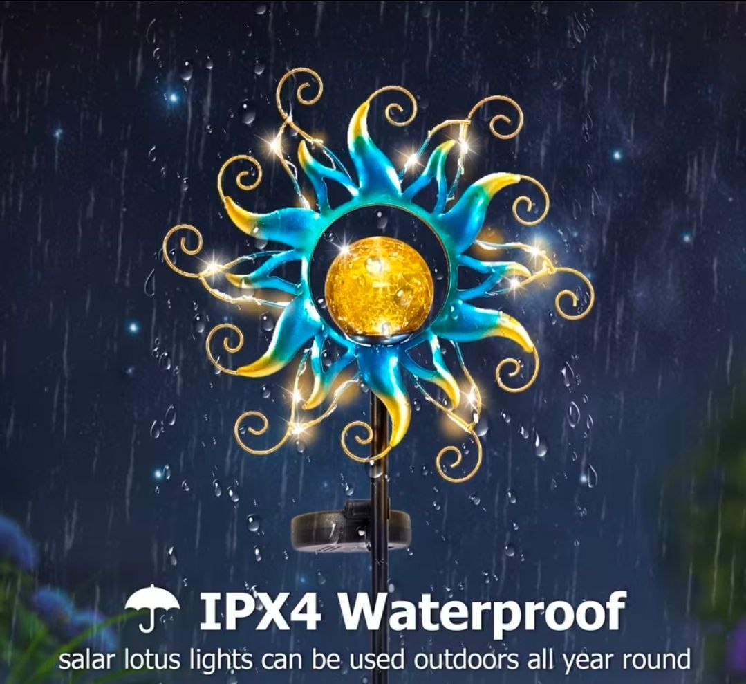Garden Decor Solar-Powered Garden Floor Lamp