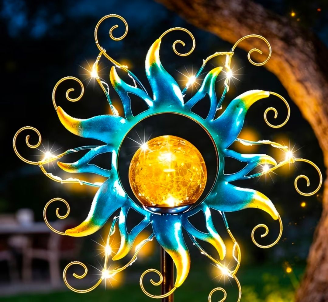 Garden Decor Solar-Powered Garden Floor Lamp