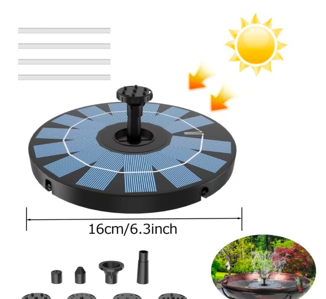 Solar-powered Water Fountain
