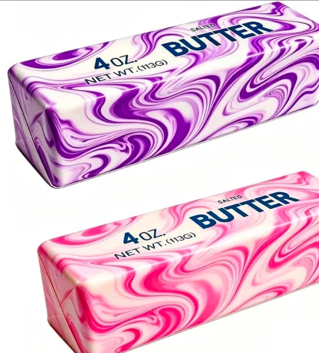 pink swirl butter squeeze
