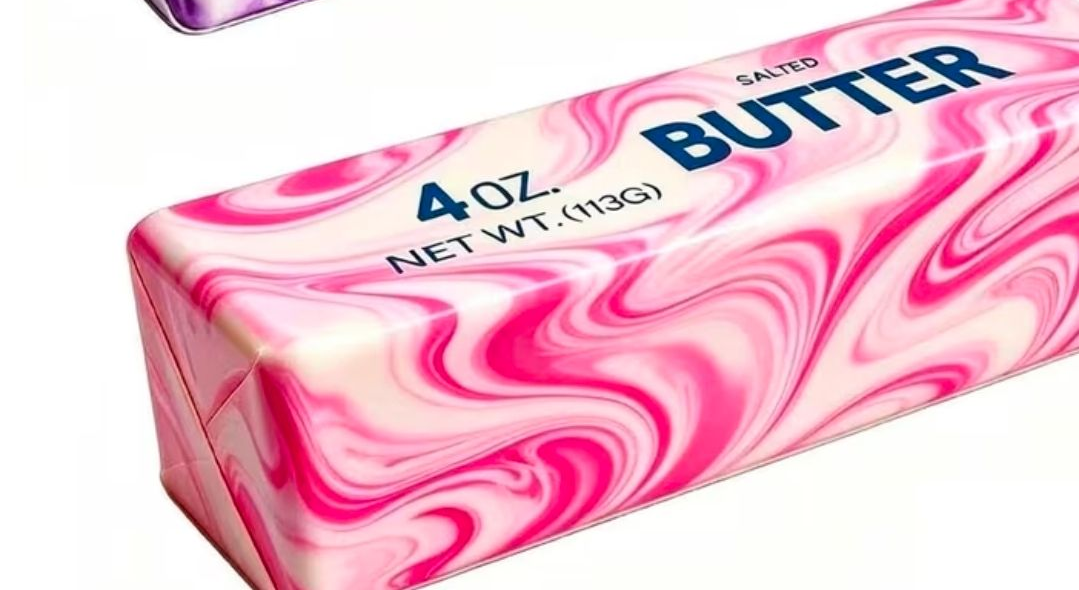 Pink swirl butter squeeze