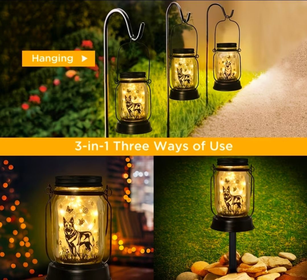 German Shepherd Solar Lanterns