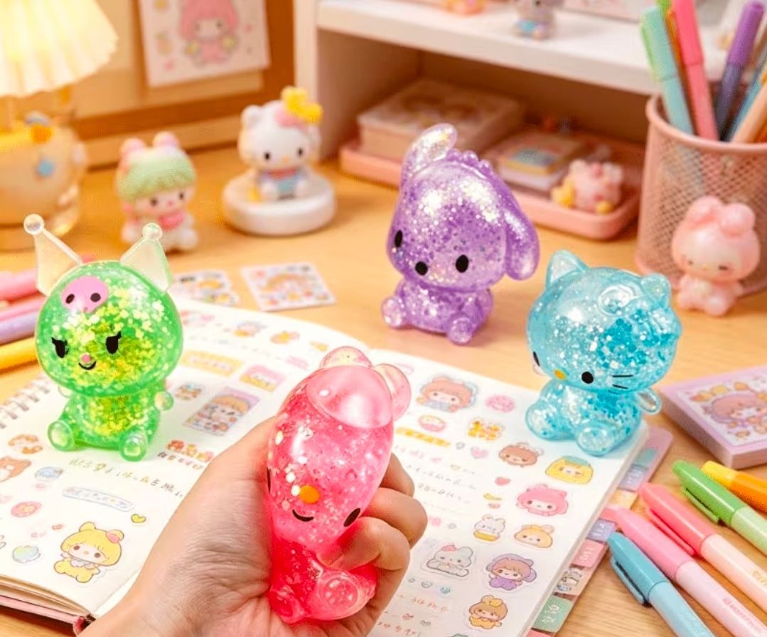 Sanrio Glitter Squishy Toys