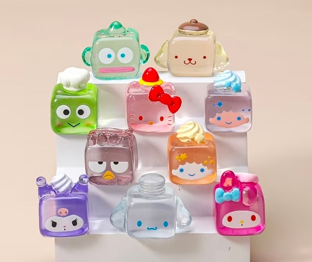 5pcs Hard Resin Ornaments Translucent