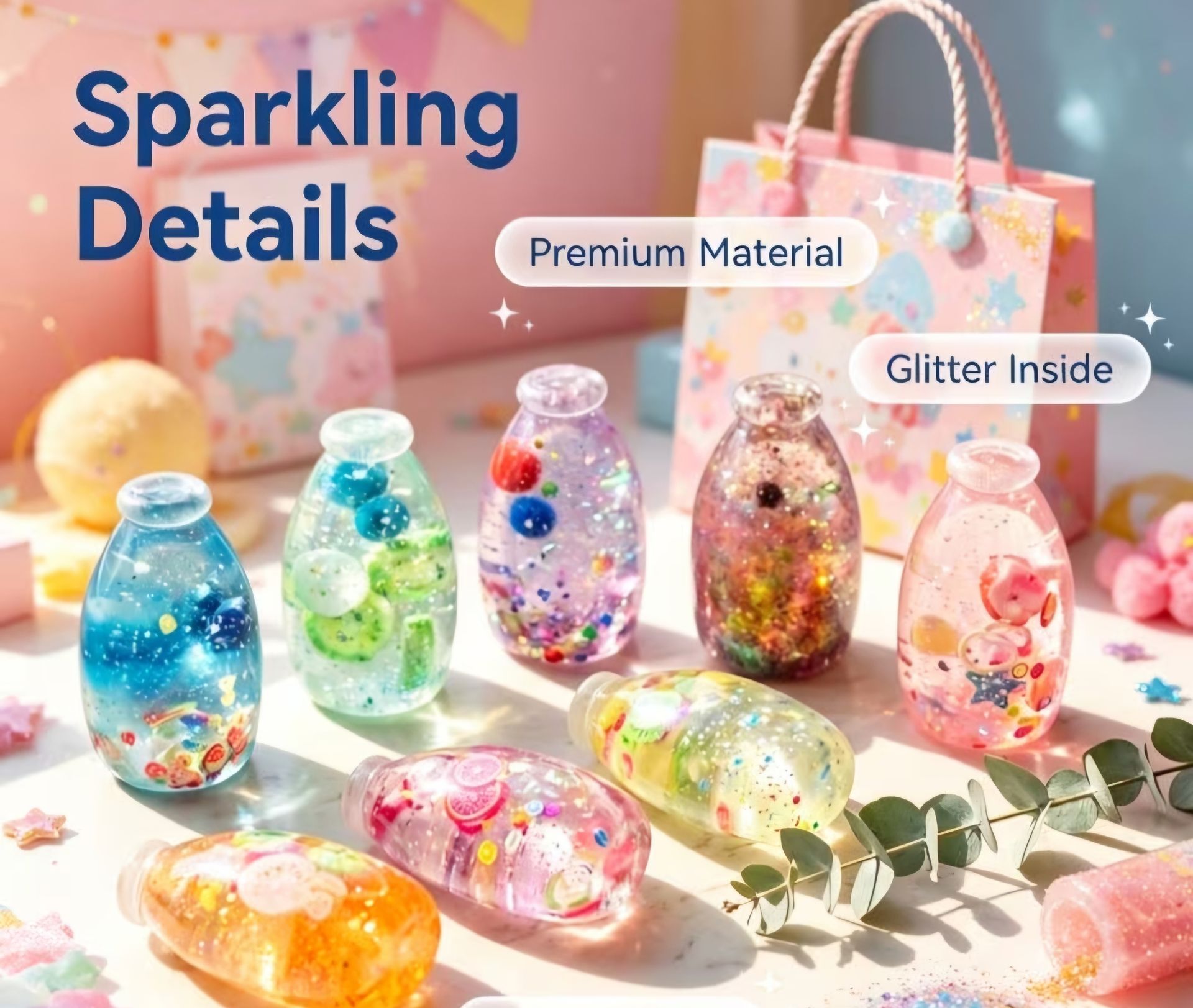 Mini Bottle Glitter Squeeze