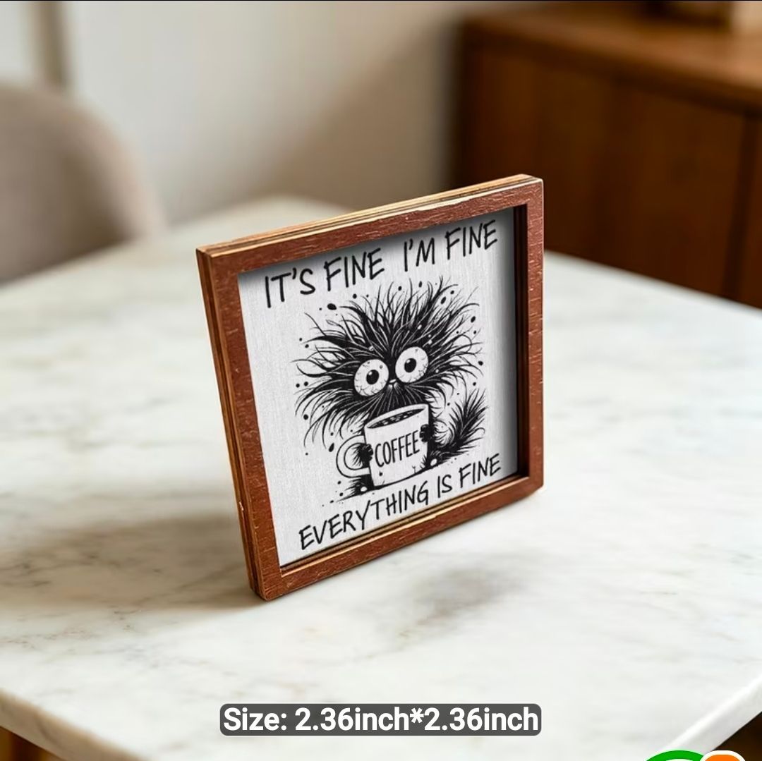 Little Monster Wooden Fridge Magnet
