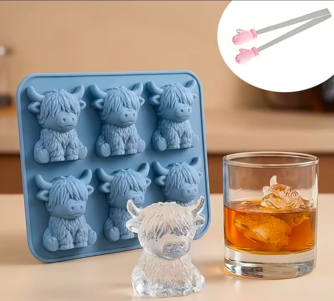 Highland Cow Ice Cube Tray