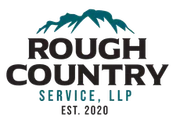 The logo for rough country service llp est . 2020