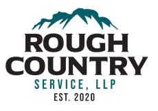 The logo for rough country service llp est . 2020