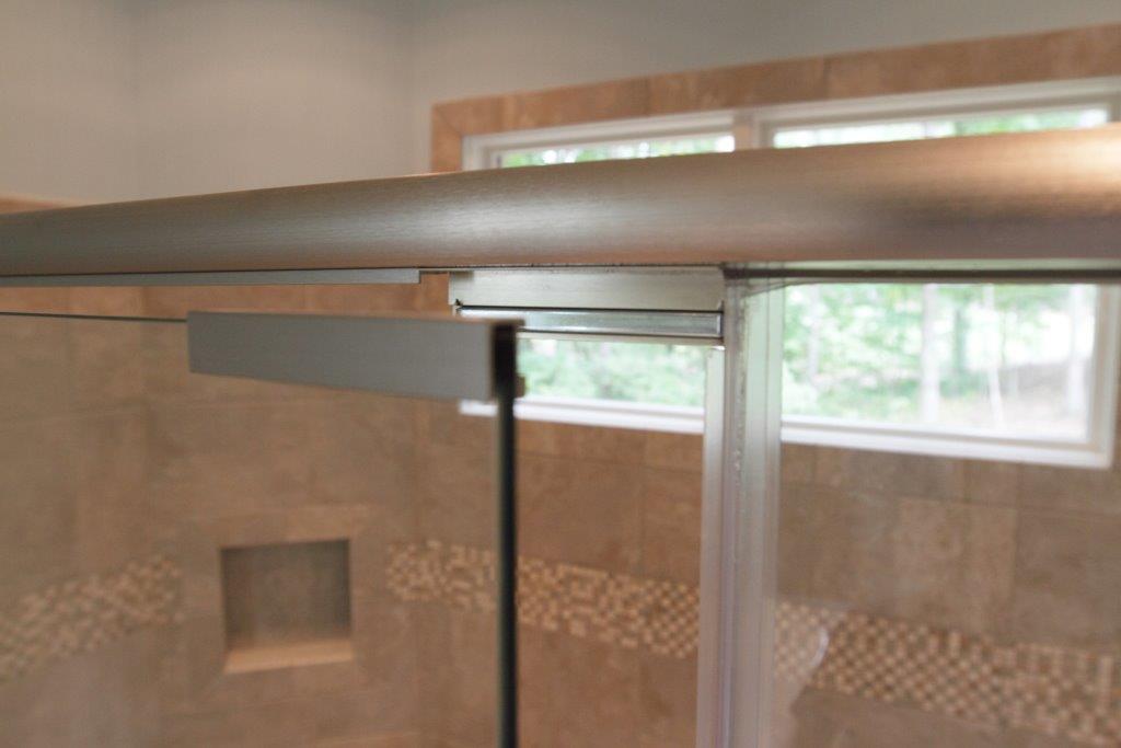 Semi-Frameless Restroom Glass Door — Semi-Frameless Glass Door Edge in Opelika, AL