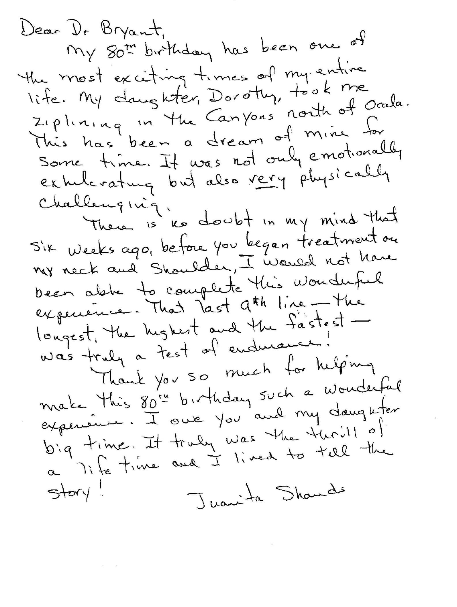 Handwritten letter addressed to 