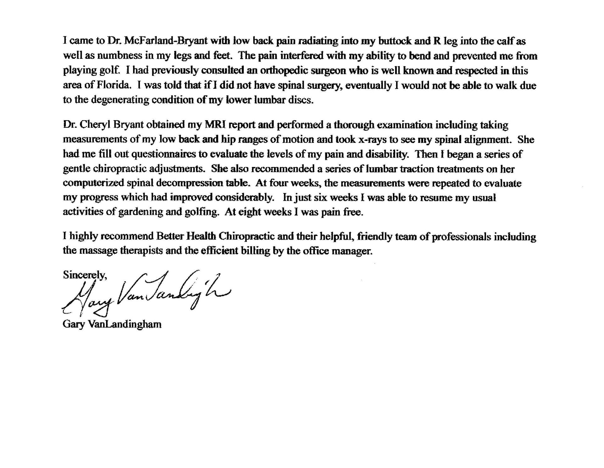 A signed letter on a white page, with black text and signature, possibly a formal document.