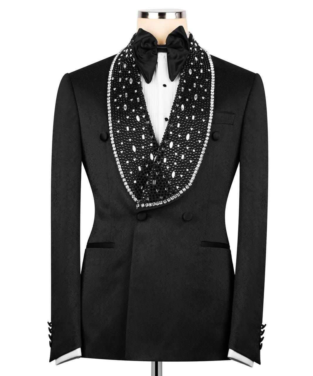 ORIGINAL MILANO –2Pcs Midnight Crystal Royal Tuxedo
