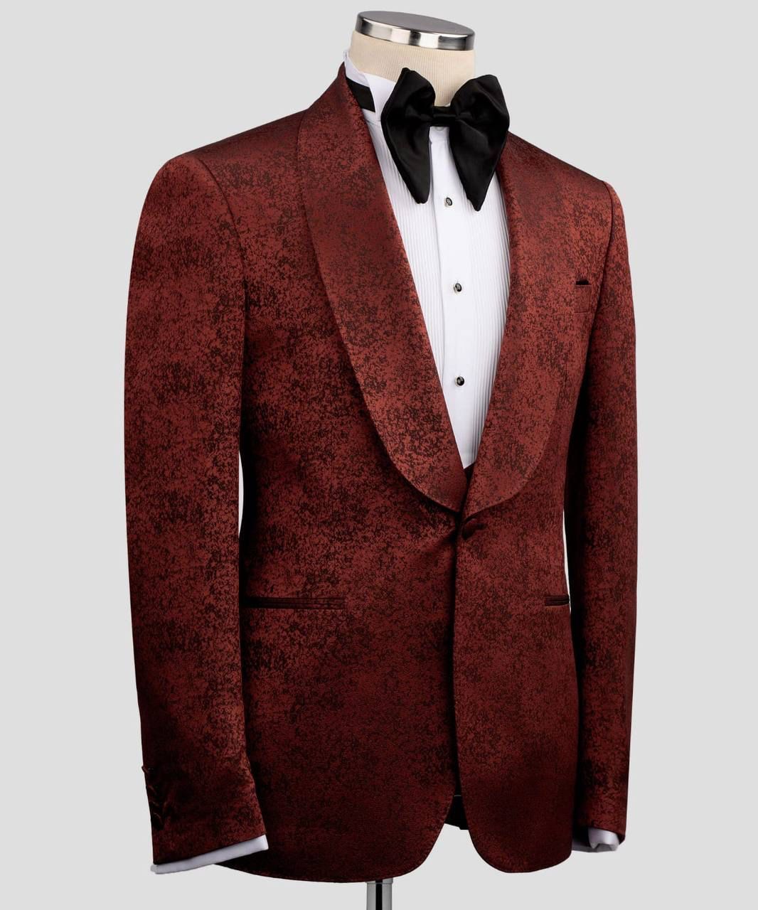 ORIGINAL MILANO –3Pcs Burgundy Signature Tuxedo