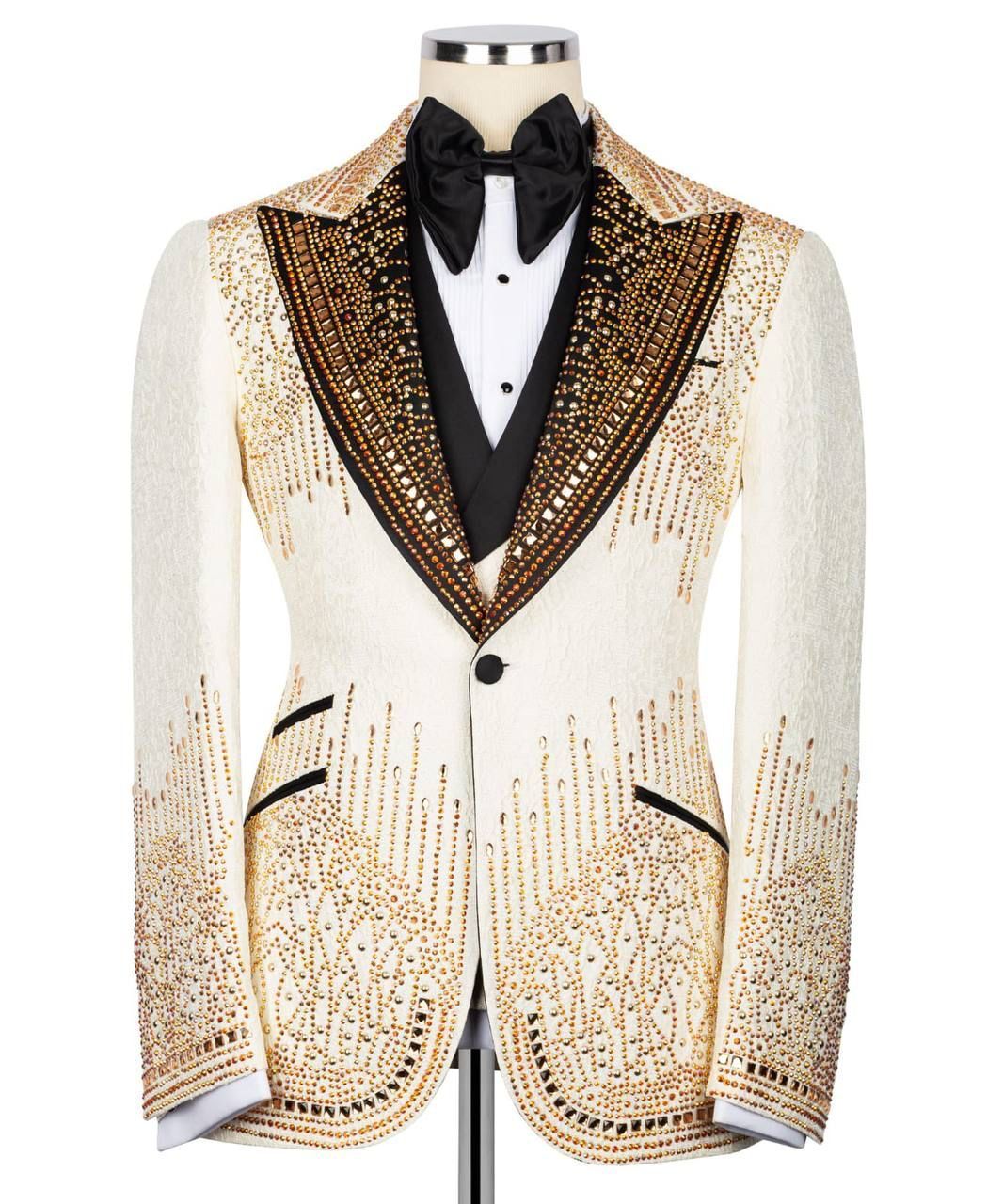 ORIGINAL MILANO – Royal Ivory & Gold Signature Tuxedo