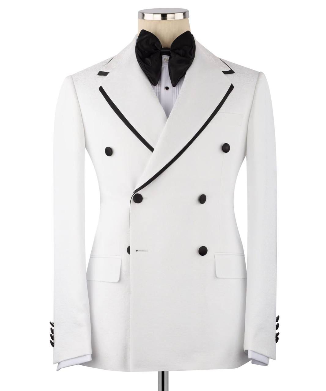 ORIGINAL MILANO – 2pcs White Prestige Double-Breasted Tuxedo
