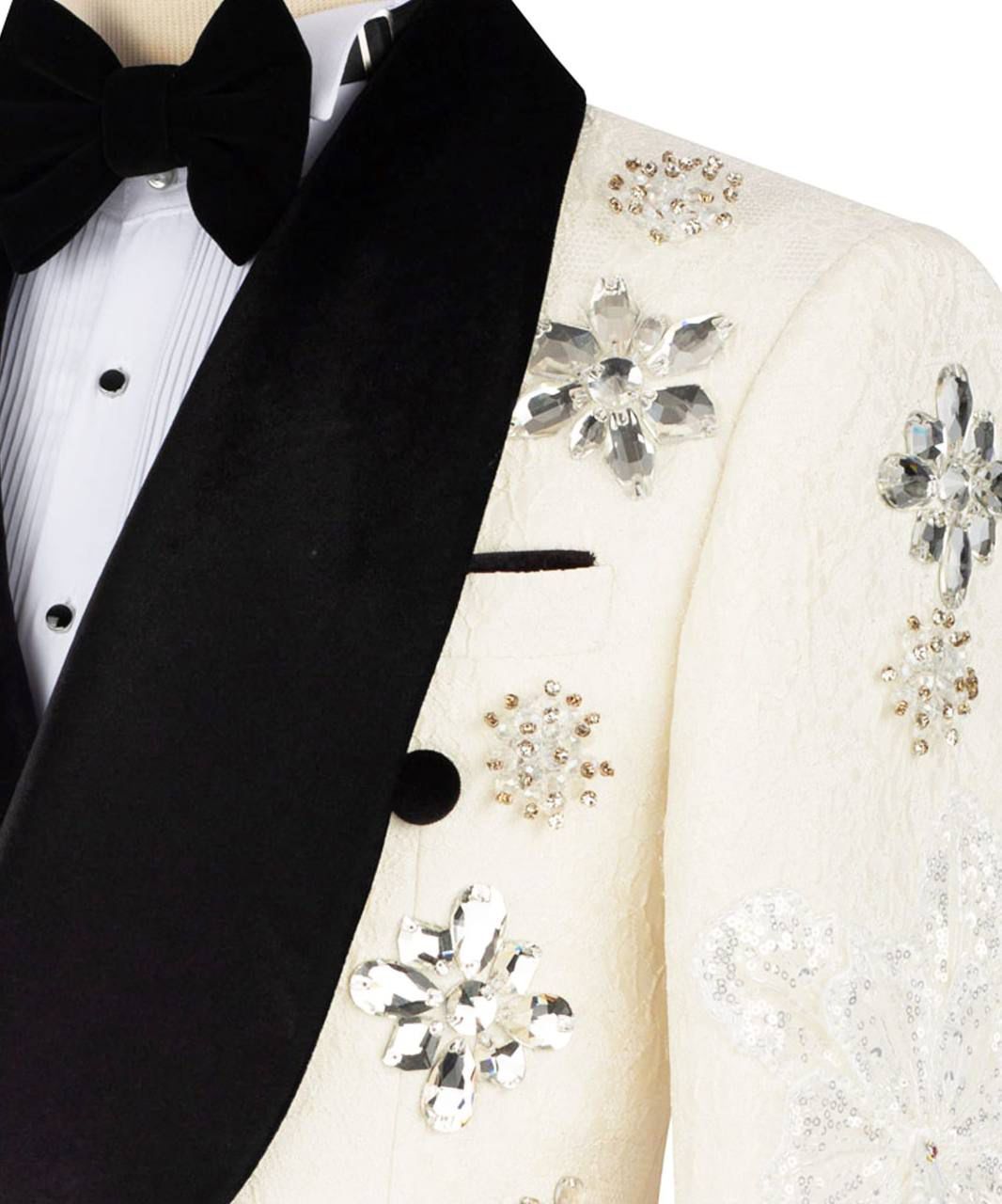 ORIGINAL MILANO – 2pcs Ivory Imperial Floral Tuxedo