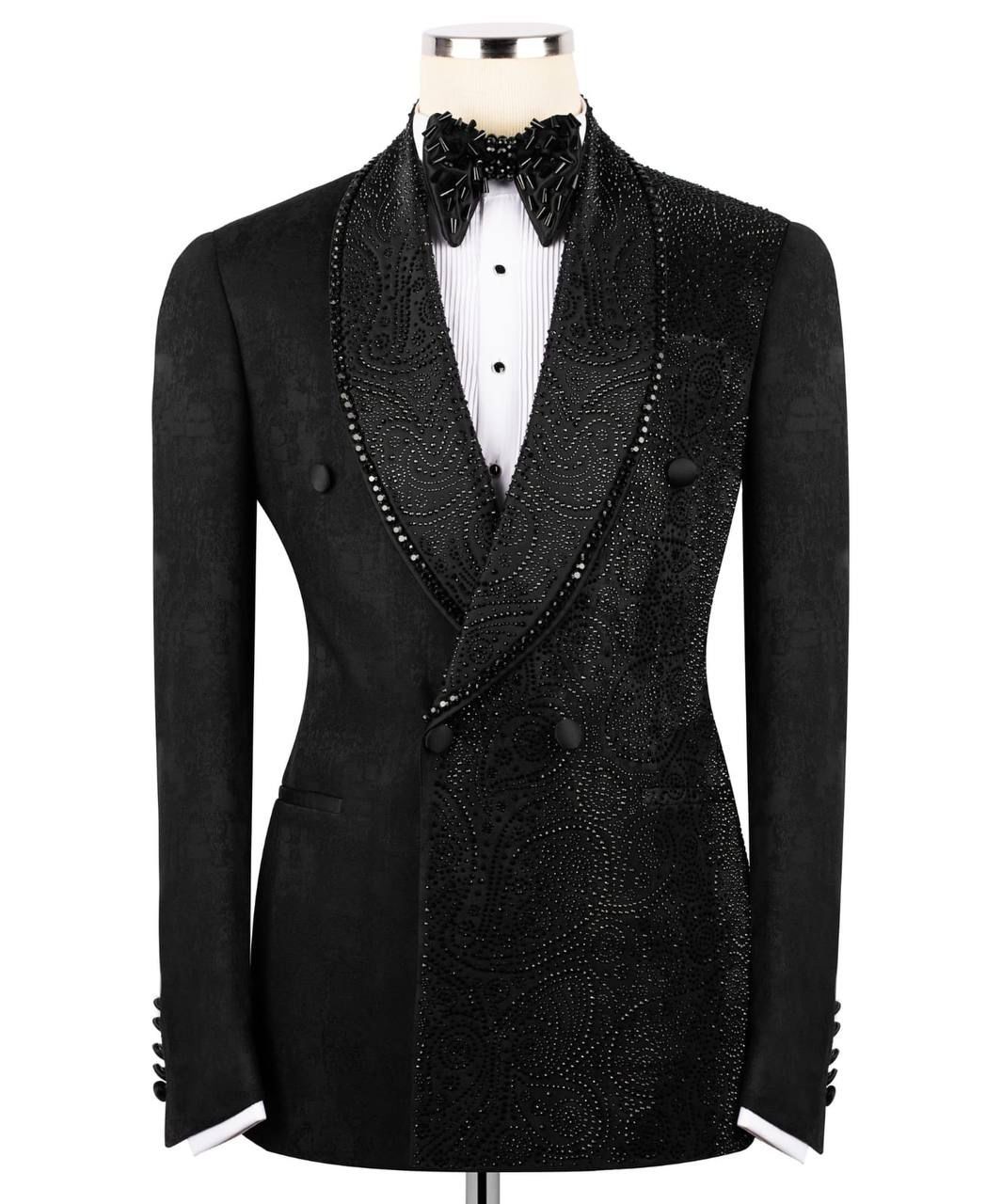 ORIGINAL MILANO – 3Pcs Midnight Noir Couture Tuxedo