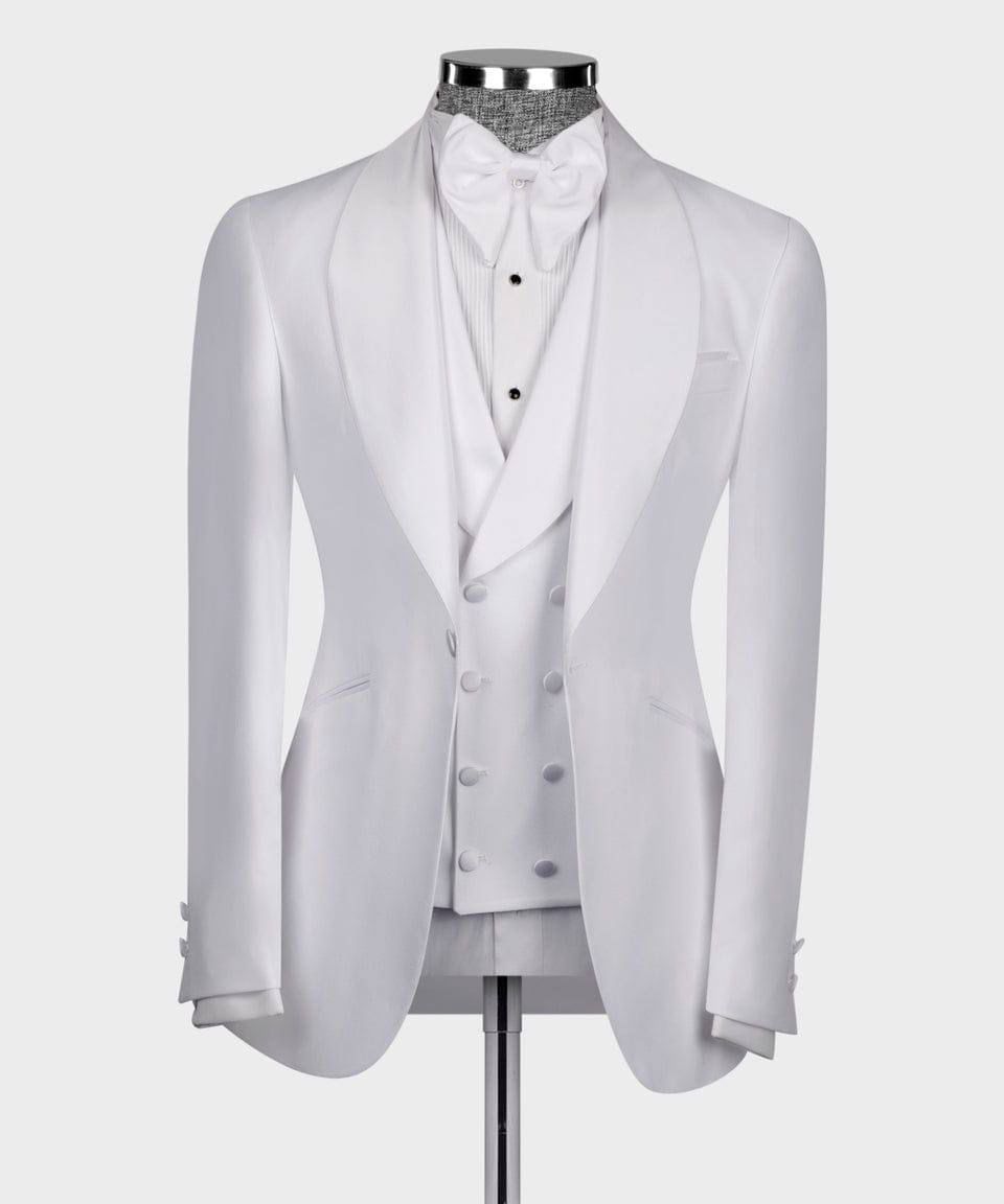 ORIGINAL MILANO – 3pcs Pure Elegance White Tuxedo