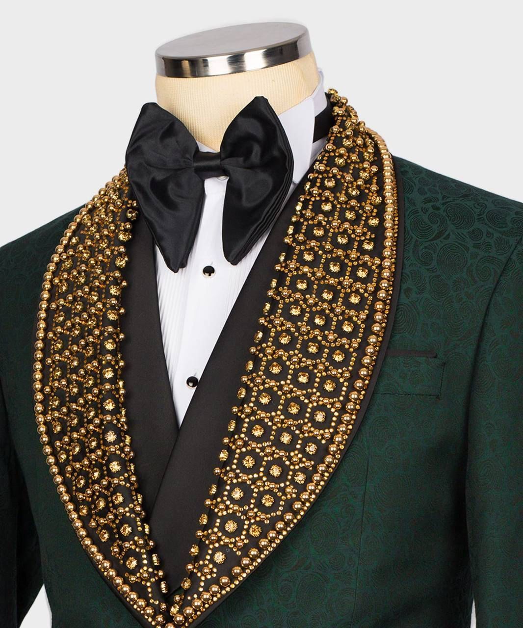 ORIGINAL MILANO –3Pcs Emerald Baroque Tuxedo Jacket