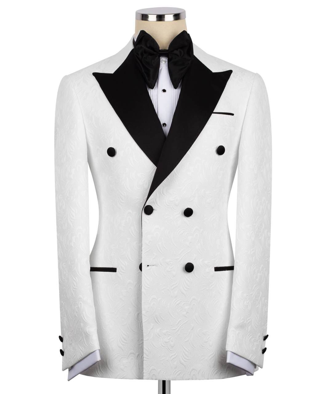 ORIGINAL MILANO –2Pcs White Prestige Double-Breasted Tuxedo