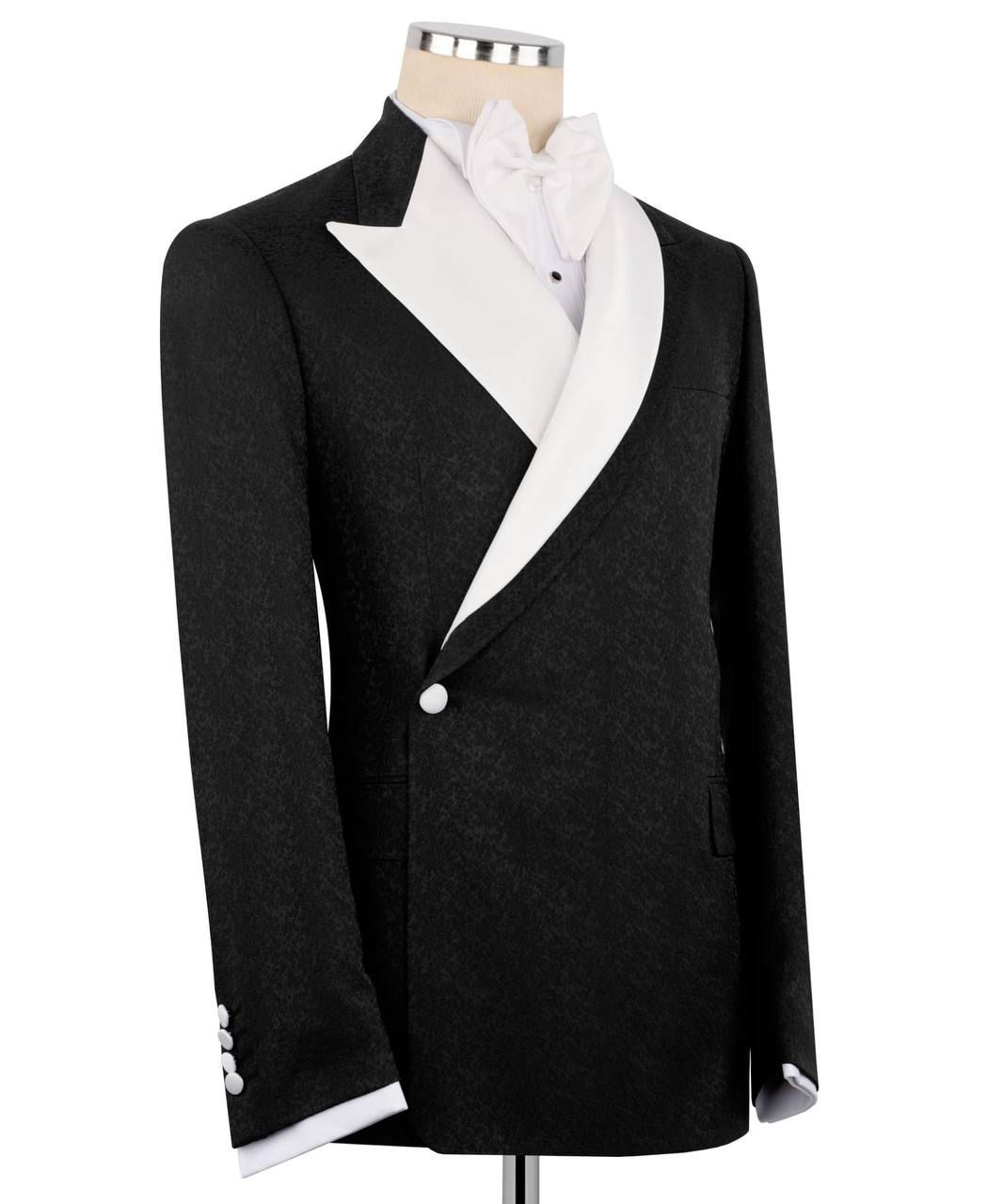 ORIGINAL MILANO –2Pcs Black & Ivory Signature Contrast Tuxedo