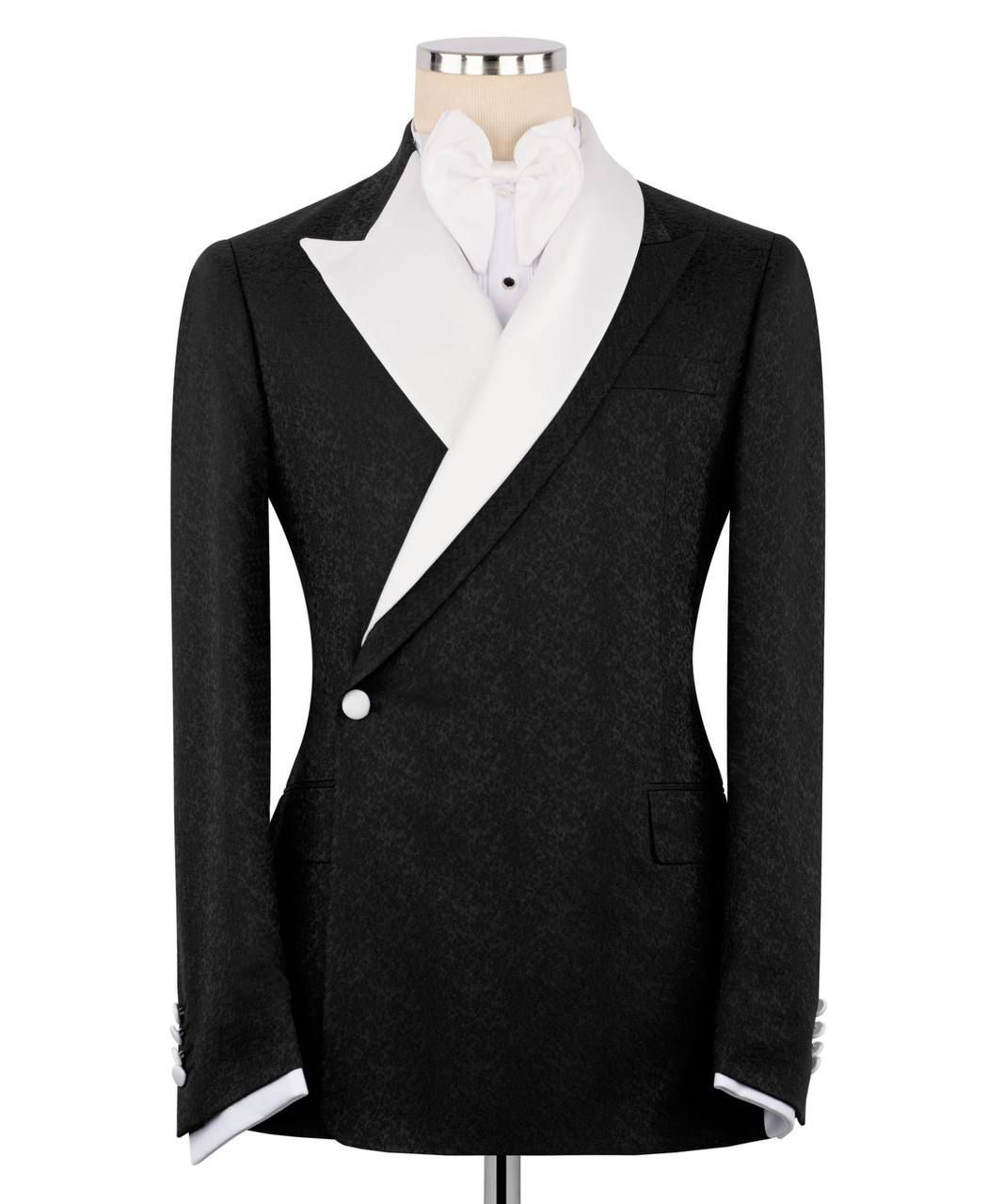 ORIGINAL MILANO –2Pcs Black & Ivory Signature Contrast Tuxedo