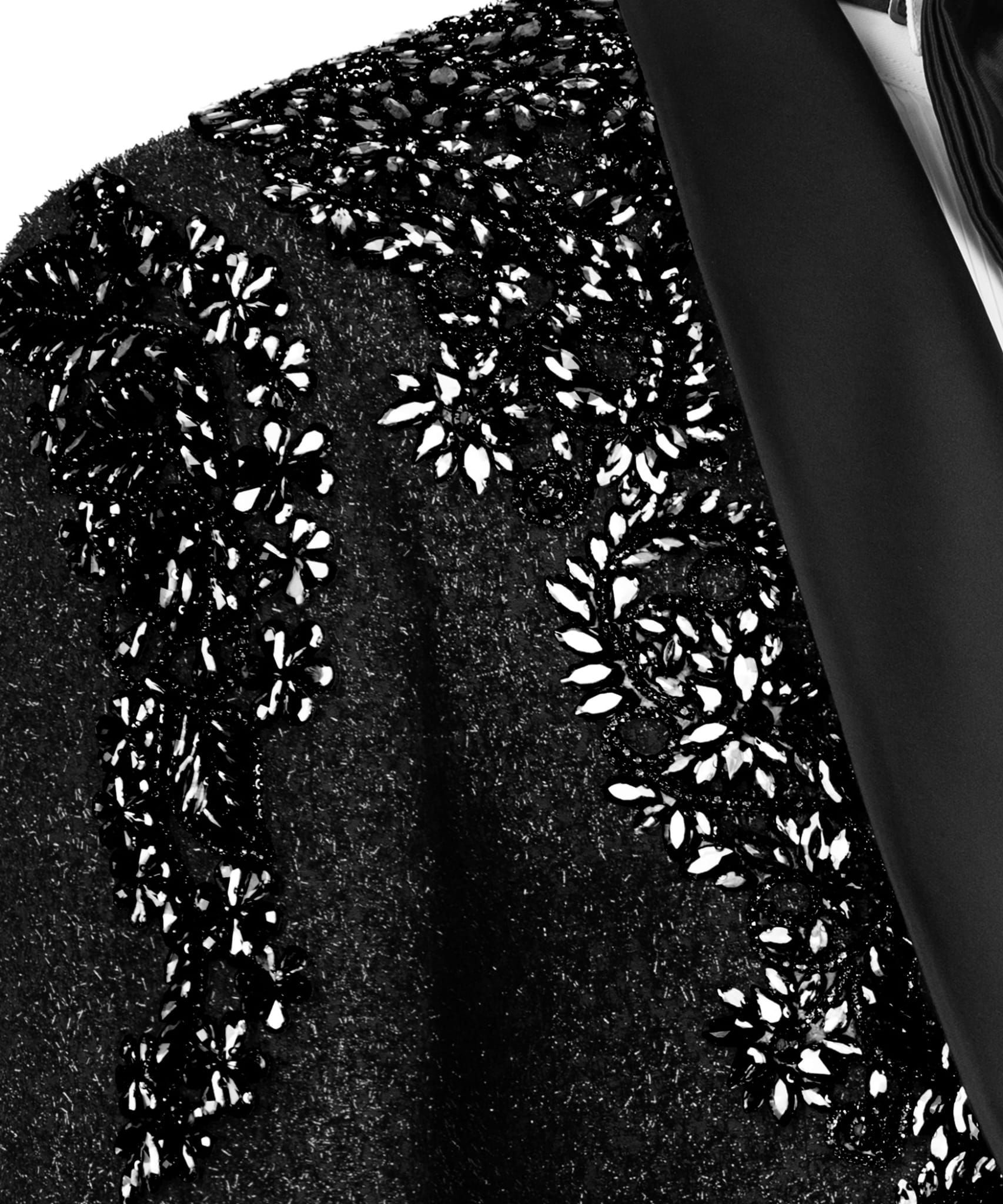 ORIGINAL MILANO – Midnight Noir Textured Couture Tuxedo