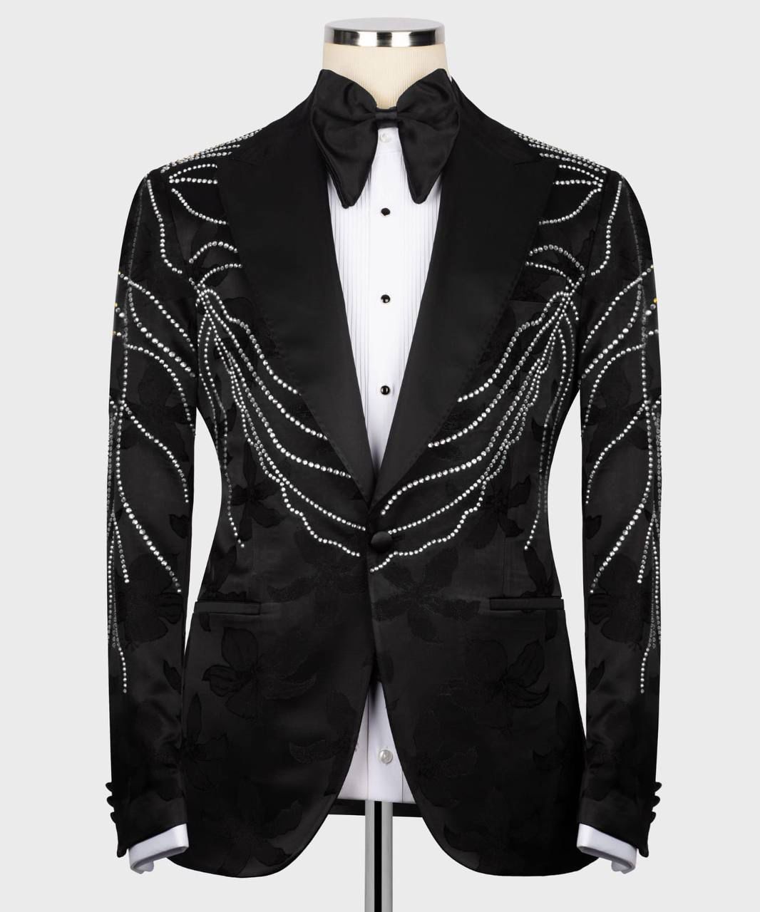 ORIGINAL MILANO – Black Crystal Wave Designer Tuxedo