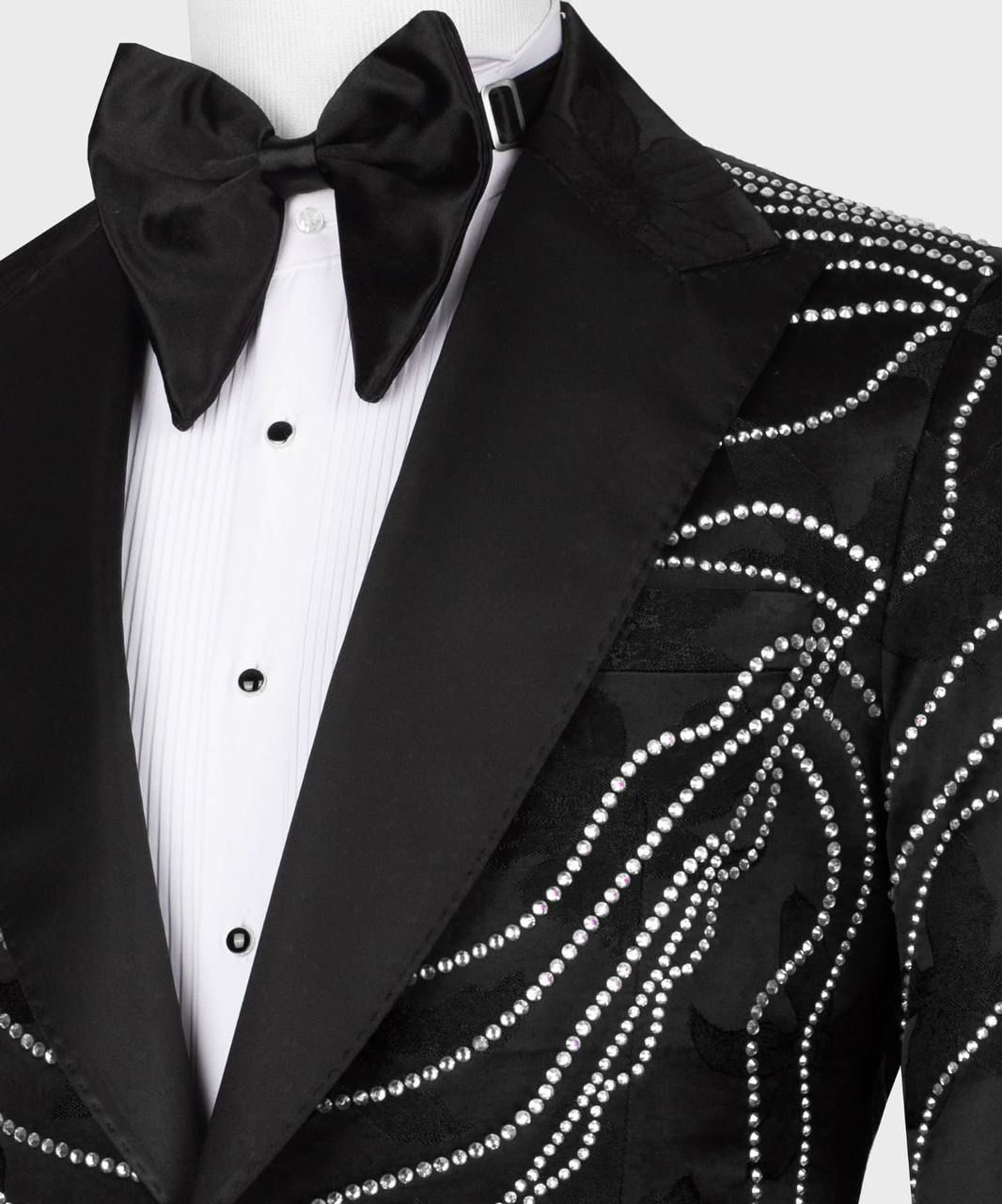 ORIGINAL MILANO – Black Crystal Wave Designer Tuxedo