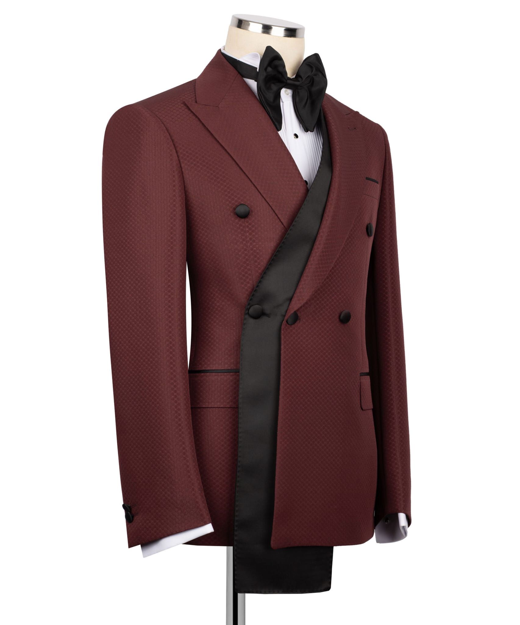 ORIGINAL MILANO – Burgundy Royale Asymmetric Tuxedo