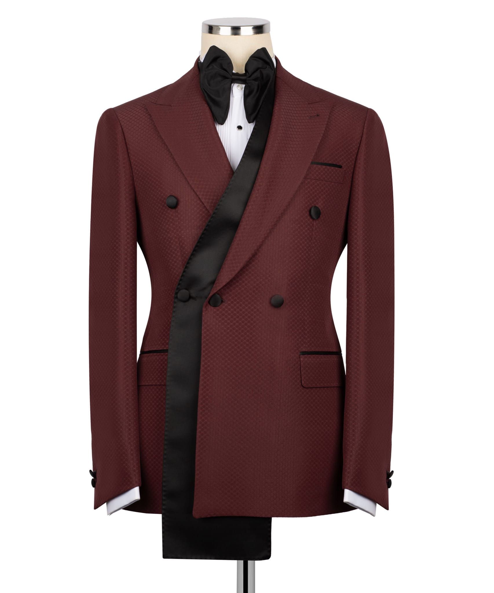 ORIGINAL MILANO – Burgundy Royale Asymmetric Tuxedo